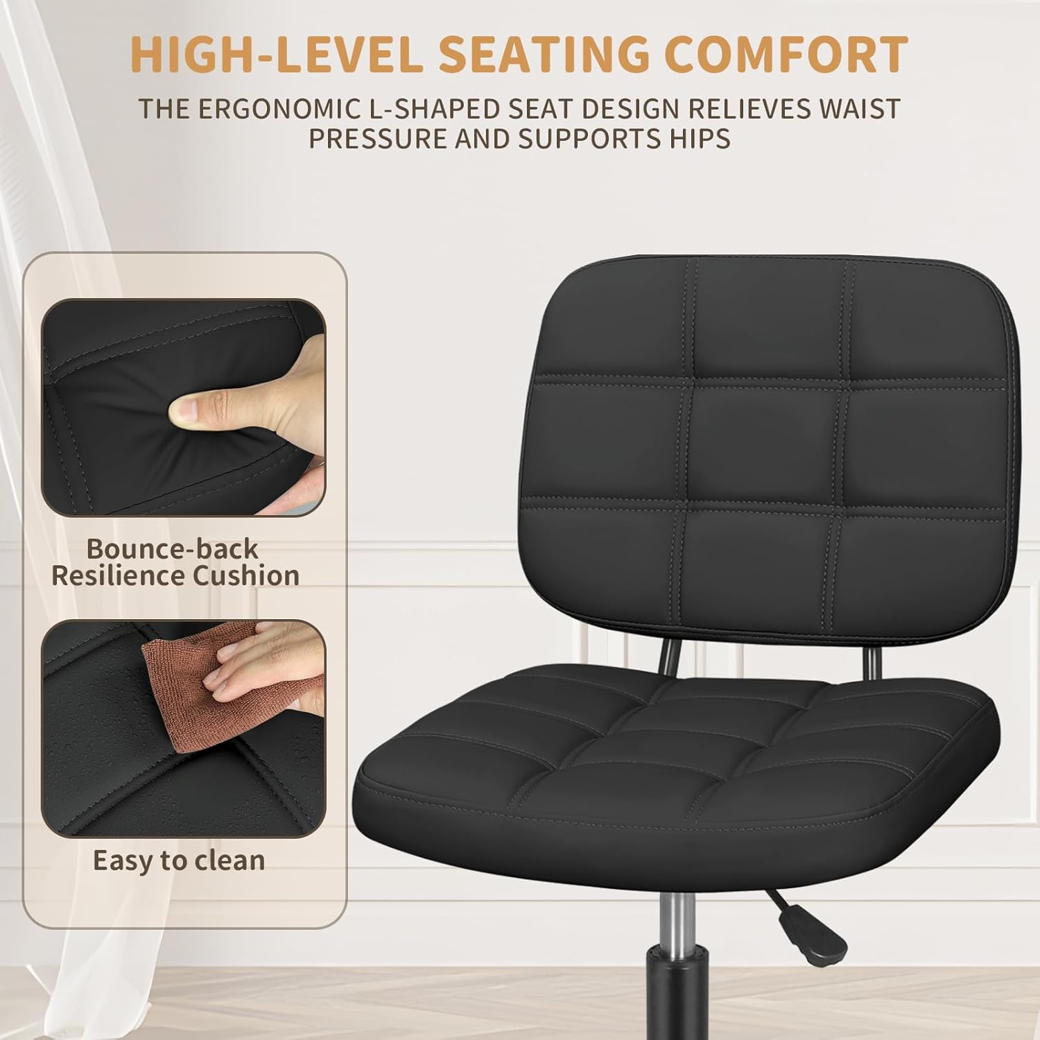 Armless Home Office Desk Chair - Home Office Desks ulasan dan harga