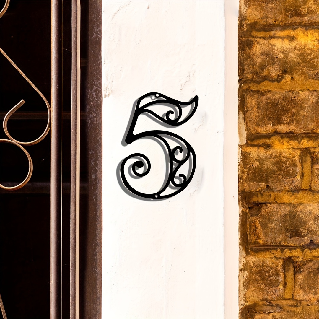 Modern Metal House Number Sign - Home Office Number ulasan dan harga