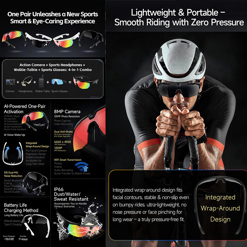 2026 New Smart Glasses Cycling - Webcam Hd 1080P ulasan dan harga