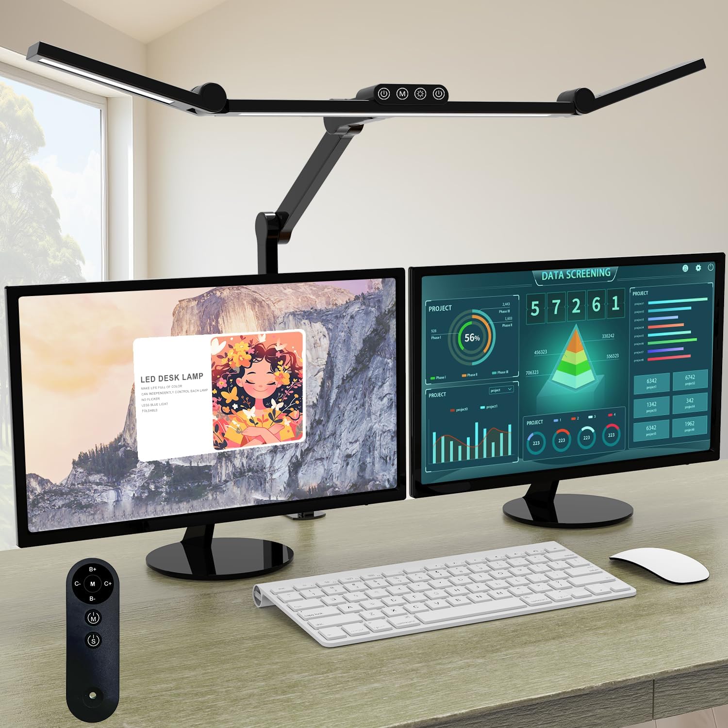 24W LED Desk Lamp with Clamp,  - Home Office Desks ulasan dan harga