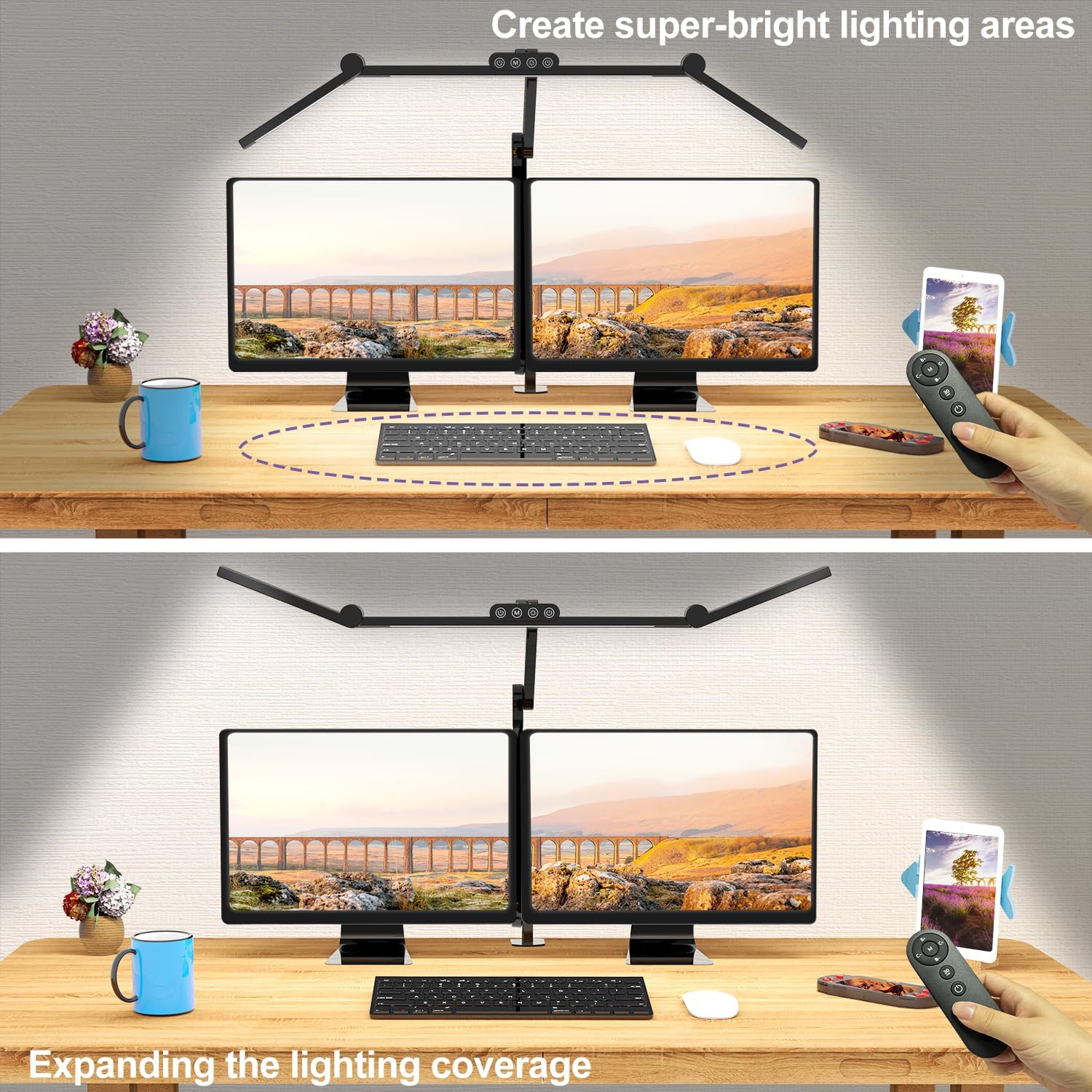 24W LED Desk Lamp with Clamp,  - Home Office Desks ulasan dan harga