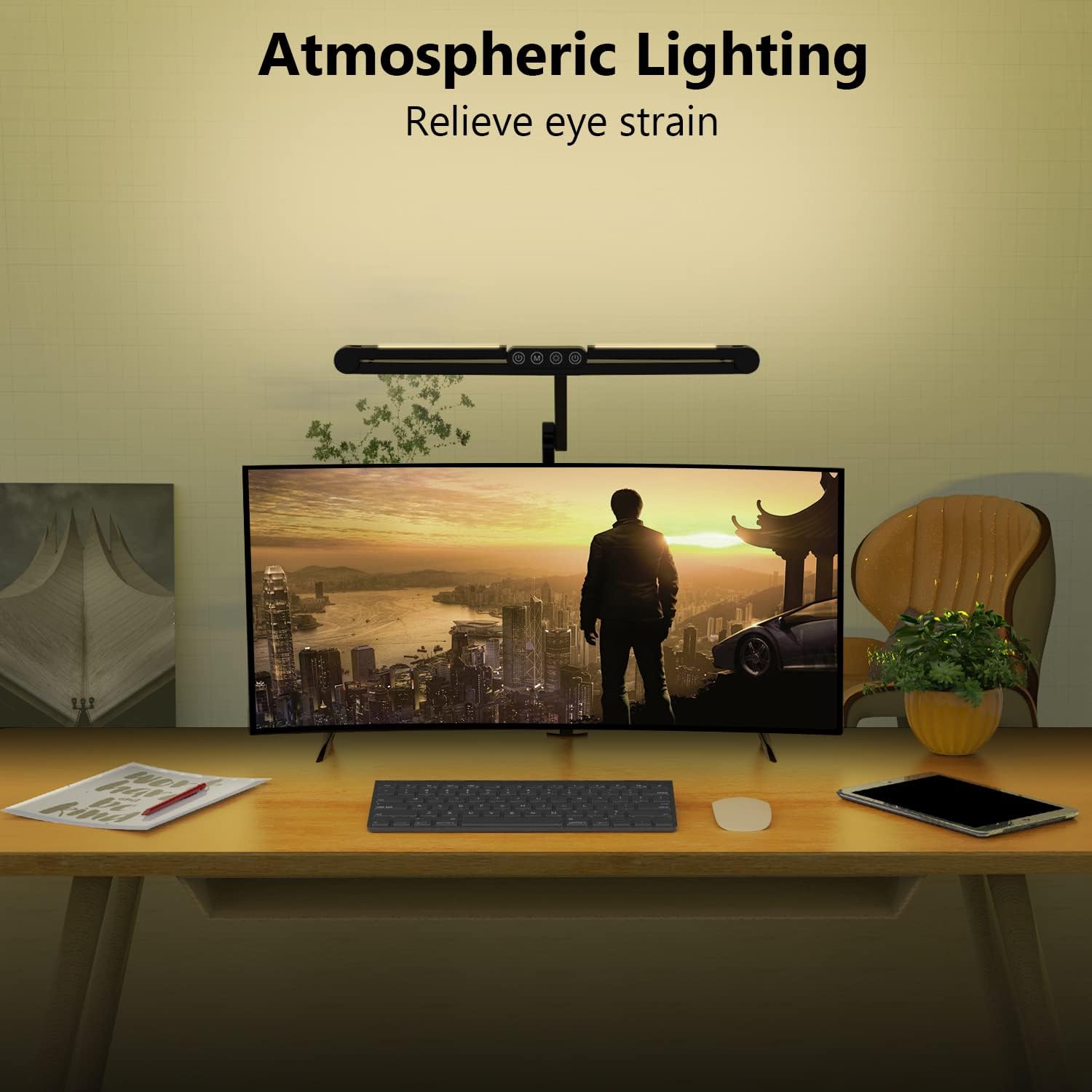 24W LED Desk Lamp with Clamp,  - Home Office Desks ulasan dan harga