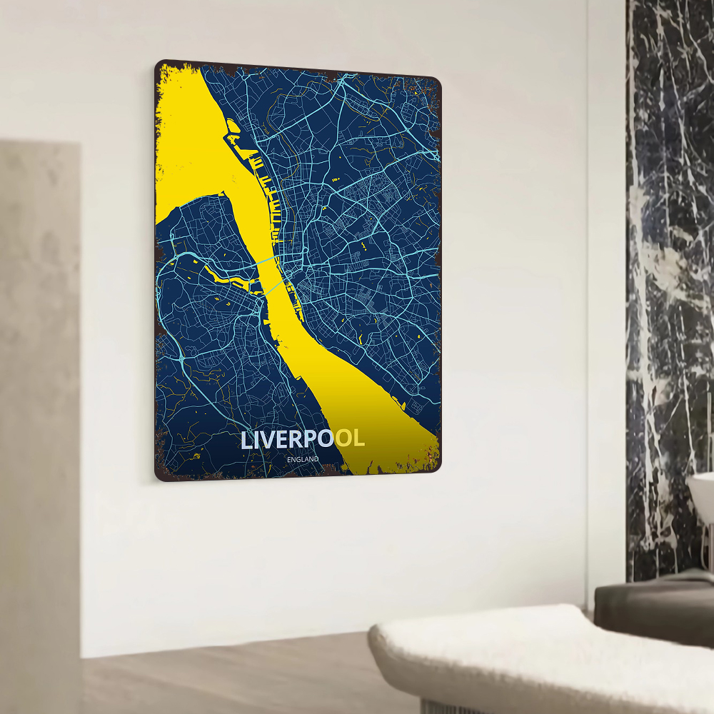 Liverpool England City Map Met - Home Office England ulasan dan harga