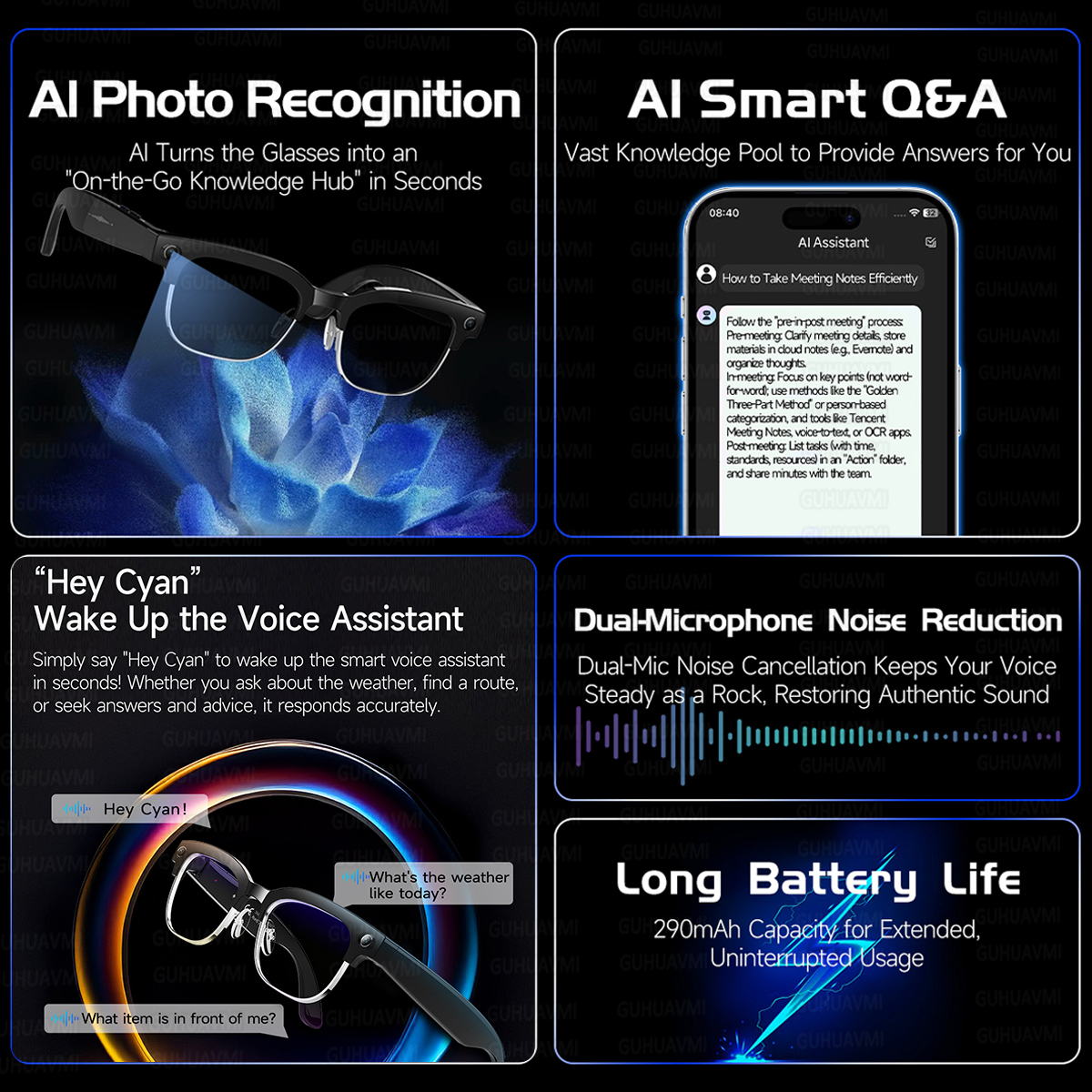 New HOT Business Smart Glasses - Webcam Hd 1080P ulasan dan harga