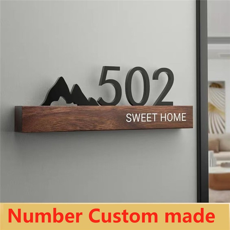 Acrylic Door Plate Shop Sign C - Home Office Number ulasan dan harga