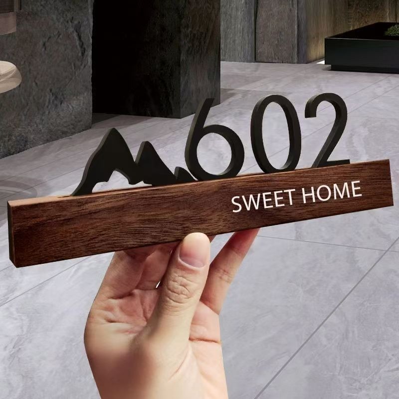 Acrylic Door Plate Shop Sign C - Home Office Number ulasan dan harga