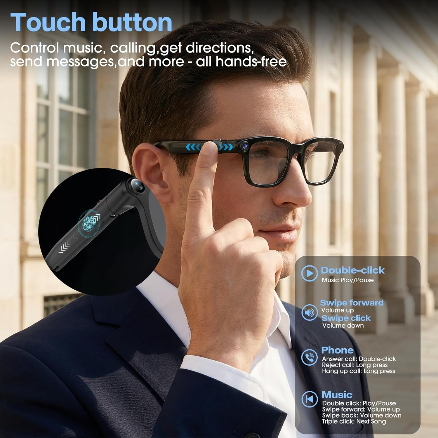 2026 New HD Smart Audio Glasse - Webcam Hd 1080P ulasan dan harga