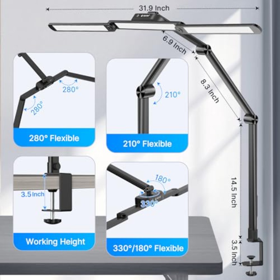 LED Desk Lamp Architect Desk L - Home Office Desks ulasan dan harga