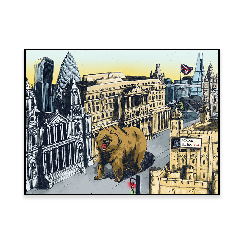 Stock Market Poster | The City - Home Office London ulasan dan harga