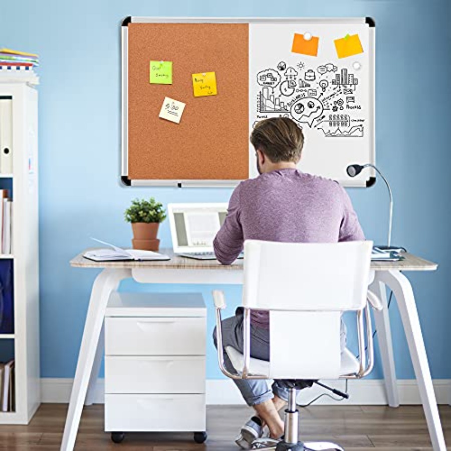 Magnetic Dry Erase Whiteboard  - Home Office Ye ulasan dan harga