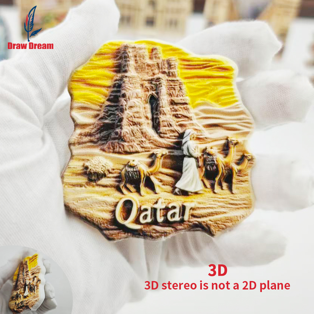 1Pc Qatar Refrigerator Magnet  - Home Office Qatar ulasan dan harga