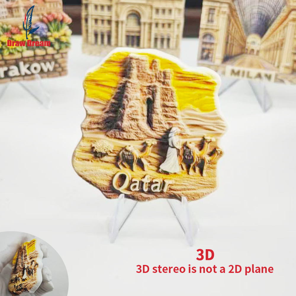 1Pc Qatar Refrigerator Magnet  - Home Office Qatar ulasan dan harga