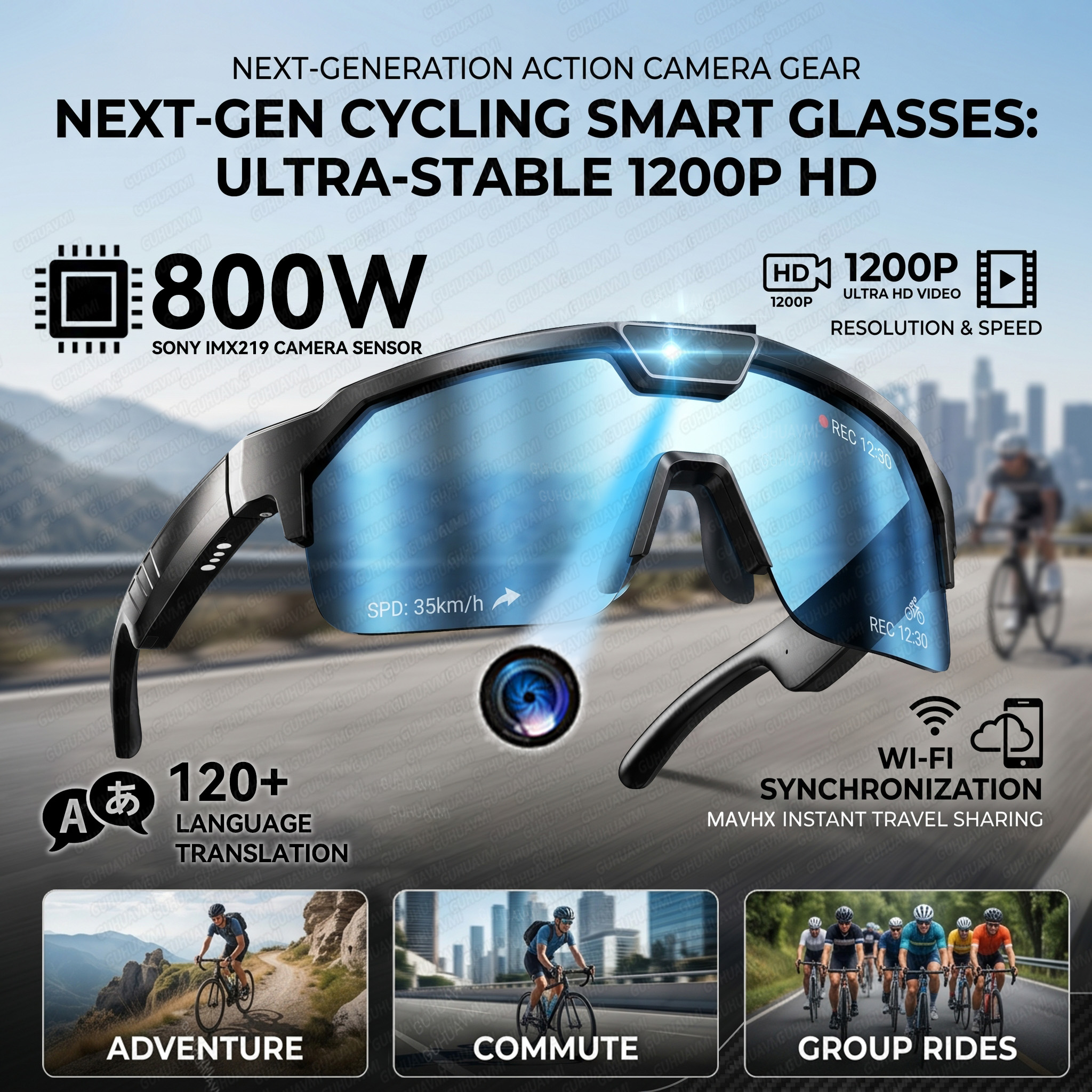 Smart Glasses with 4K HD Anti- - Webcam Hd 1080P ulasan dan harga