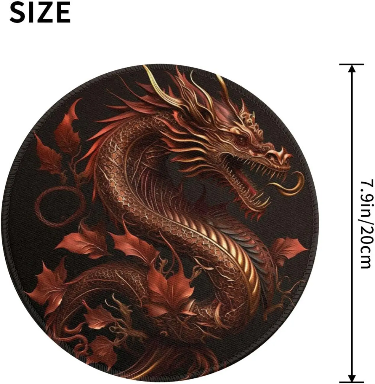 Golden Chinese Dragon Red Art  - Home Office Work ulasan dan harga