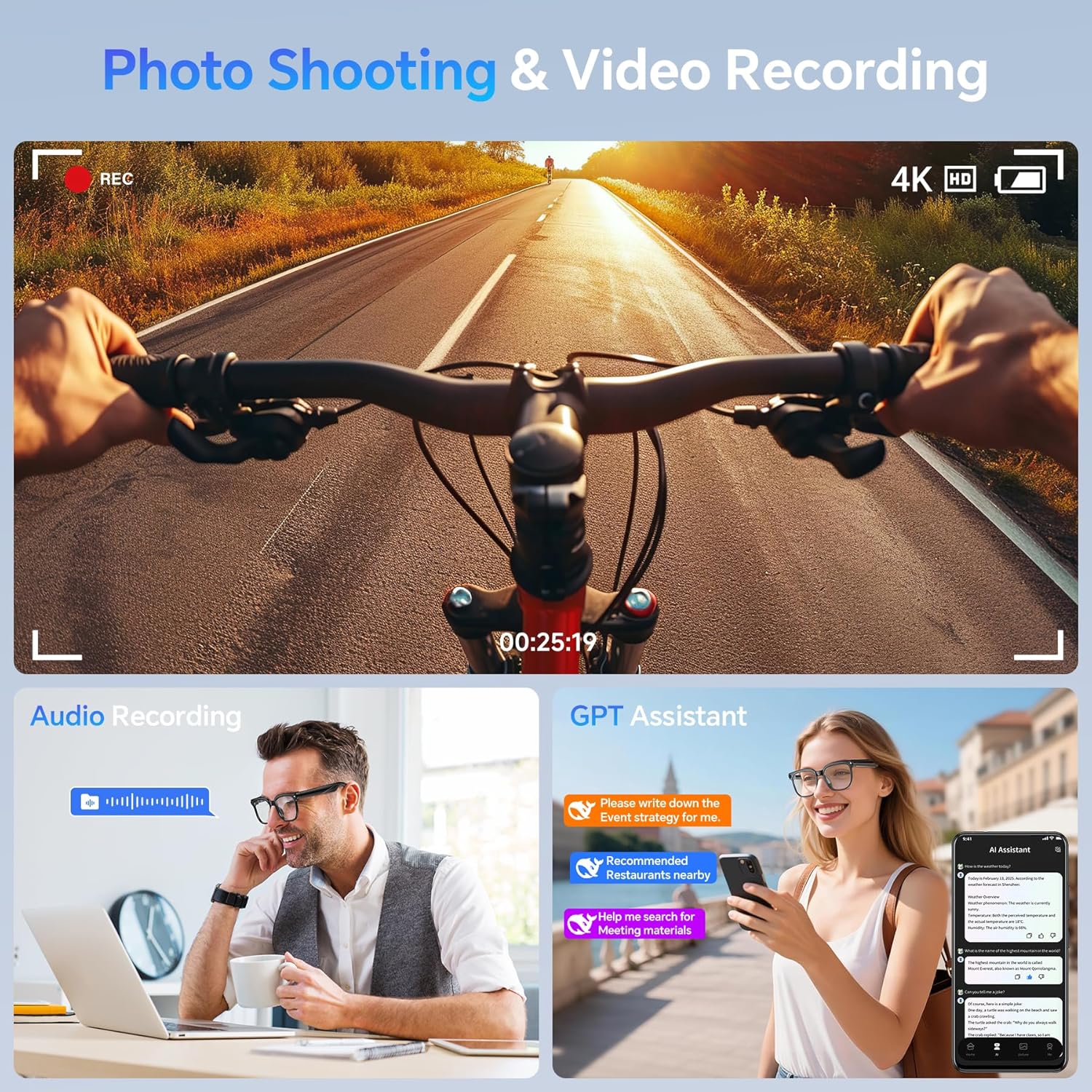 2026 New Smart AI Glasses 1080 - Webcam Hd 1080P ulasan dan harga