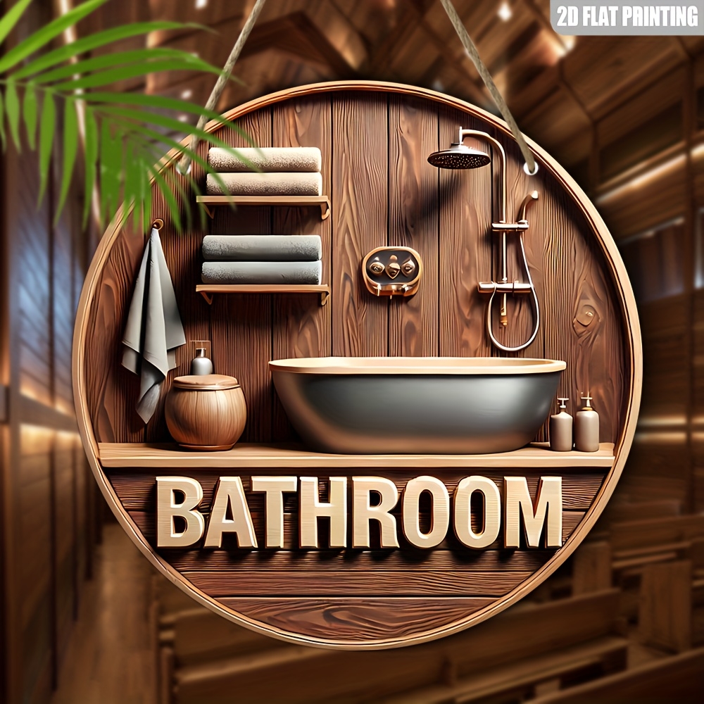 1 Piece 2D Wooden Disc Bathroo - Home Office Architecture ulasan dan harga