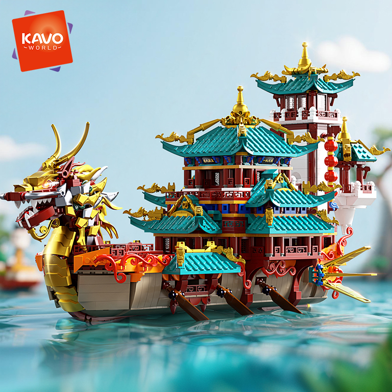 KAVOWORLD 2453PCS Chinese Drag - Home Office Architecture ulasan dan harga
