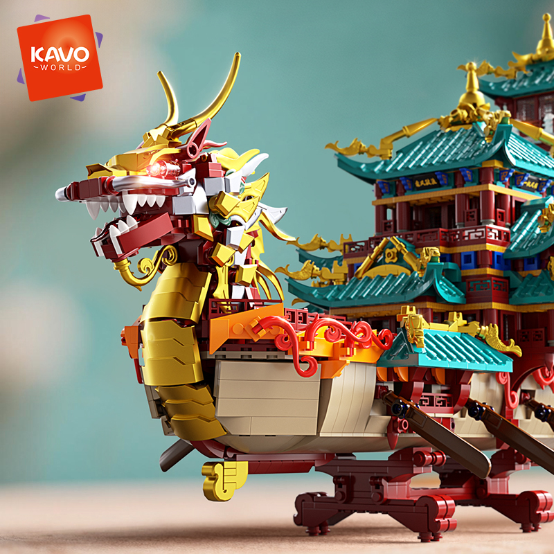 KAVOWORLD 2453PCS Chinese Drag - Home Office Architecture ulasan dan harga